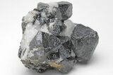 Octahedral Magnetite Crystal Cluster - Russia #209404-1